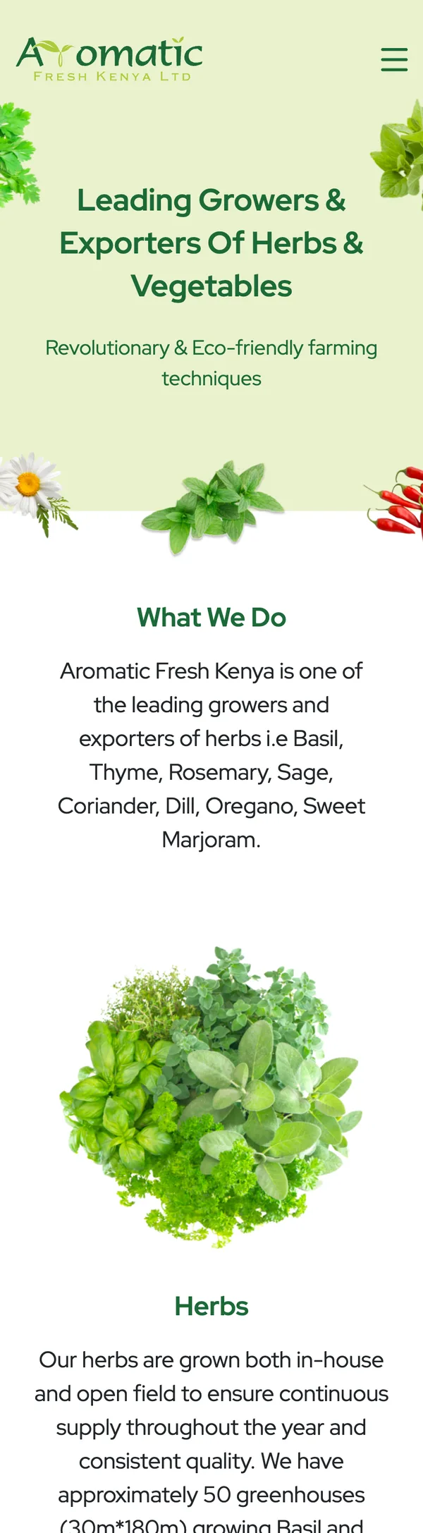 Aromatic Fresh Kenya — mobile