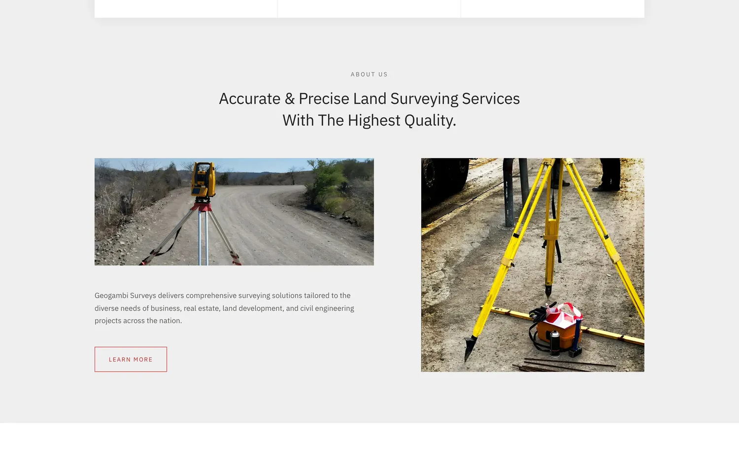 Accurate and precise land surveying services