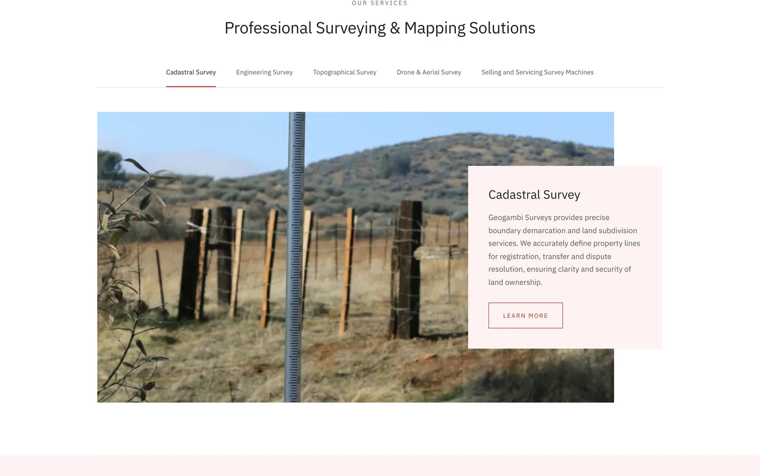 Cadastral survey