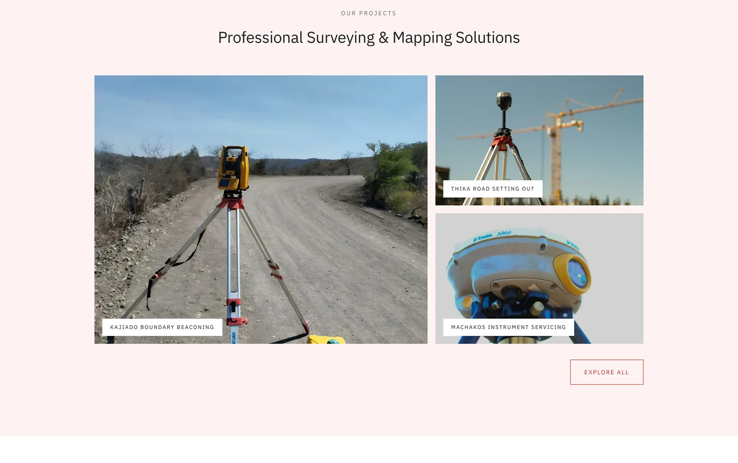Professional surveying and mapping solutions