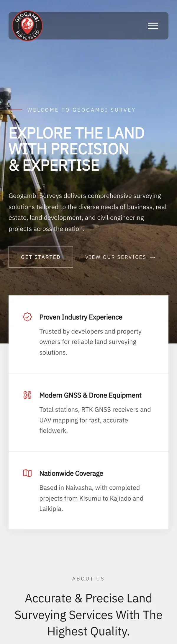Geogambi Surveys — mobile