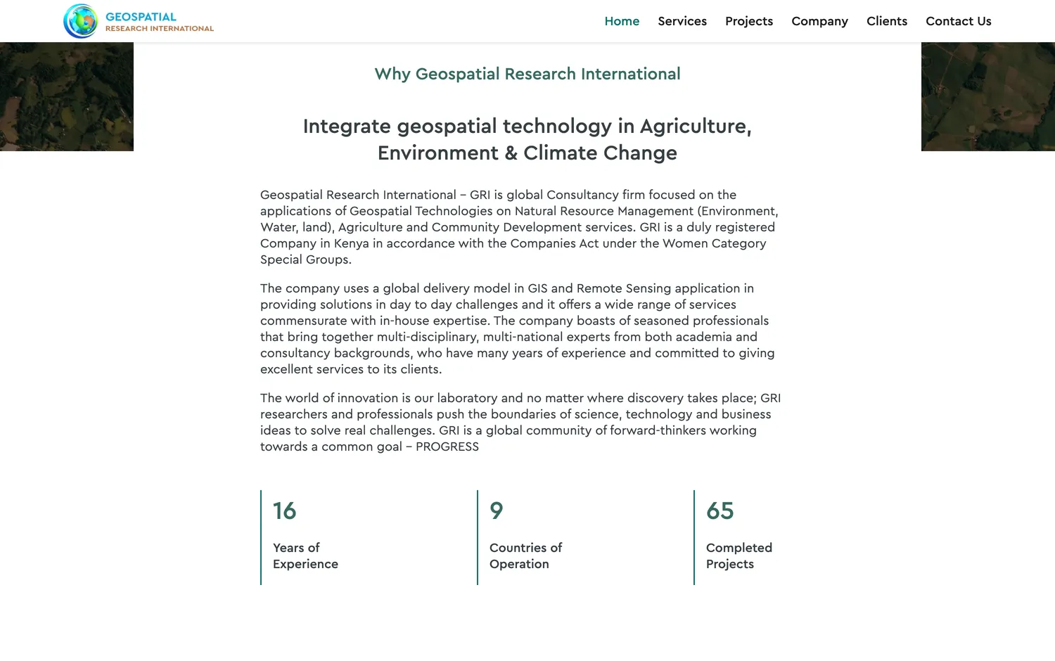 Integrating geospatial technology in agriculture and climate