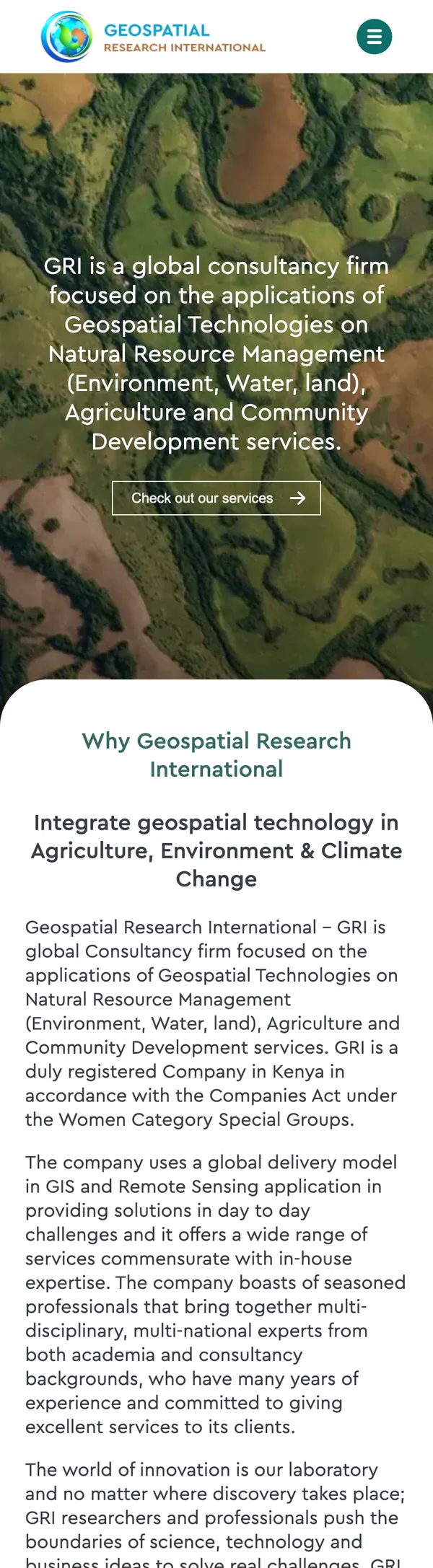 Geospatial Research International — mobile