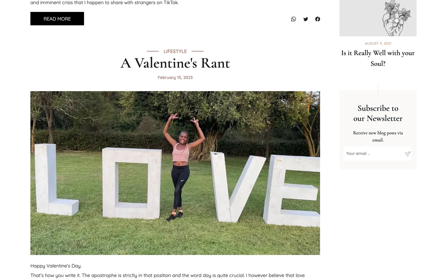 A Valentine’s Rant